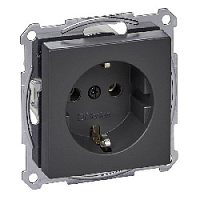 Механизм розетки с заземлением, антрацит, MTN2301-0414 Schneider Electric, серия Merten System M