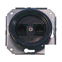 Ретро розетка интернет, белый, B01-01 Retrika, серия Colony