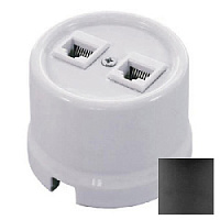 Ретро розетка интернет, серый, RS-INT-10 Retrika