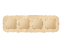 Дизайнерская рамка из оргстекла 4 местная, шампань, OF320604 Ambrella Volt