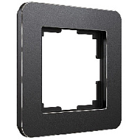 Дизайнерская рамка 1 местная, черный алюминий, W0012608 Werkel