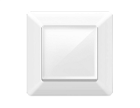 Дизайнерская рамка из термопластика 1 местная, белый глянец, AF110101 Ambrella Volt