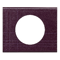 Дизайнерская рамка 1 местная, кожа пурпур, камень, 069441 Legrand, серия Celiane