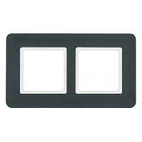 Дизайнерская рамка 2 местная, антрацитовый, 10126186 Berker, серия Q.7