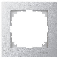 Дизайнерская рамка 1 местная, алюминий, MTN4010-3660 Schneider Electric, серия Merten System M-Pure