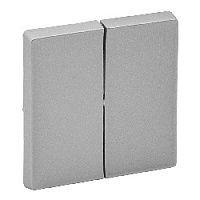 Двойная клавиша выключателя алюминий, 755022 Legrand, серия Valena Life