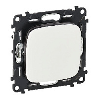 Дизайнерский выключатель, белый, 752701 Legrand, одноклавишный, серия Valena Allure