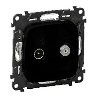 Дизайнерская розетка TV-SAT одиночная, антрацит, 753968 Legrand, серия Valena Allure