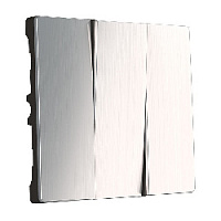 Тройная клавиша выключателя глянцевый никель, W1139002 Werkel