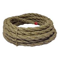 Ретро кабель витой (30 м.), термостойкий, в джутовой оплетке, VJU 2*2,5 Panorama