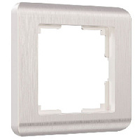 Дизайнерская рамка 1 местная, перламутровый, поликарбонат, W0012113 Werkel