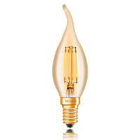 Ретро лампа светодиодная C35 40W, E14, золотая, 057-349 Sun Lumen