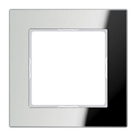 Дизайнерская рамка 1 местная, зеркальное стекло, AC581GLSI Jung, серия A Creation