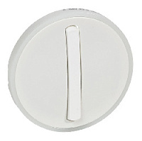 Клавиша для бесшумного выключателя с подсветкой, белый, 065003 Legrand, серия Celiane