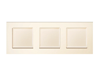 Дизайнерская рамка из термопластика 3 местная, бежевый матовый, AF220333 Ambrella Volt