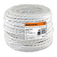 Ретро кабель витой ГОСТ (20 м.) 2*1.5, белый, SQ2801-0201 TDM ELECTRIC, серия Эко