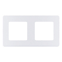 Дизайнерская рамка 2 местная, жемчуг, 673946 Legrand, серия Inspiria