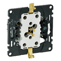 Механизм двойной розетки с заземлением, безвинт.зажим, 753027 Legrand, серии Valena Life, Valena Allure