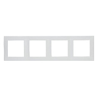 Дизайнерская рамка 4 местная, белый, 1500640-030 Simon, серия 15
