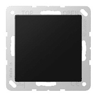 Заглушка с суппортом, черный матовый, A594-0SWM Jung, серия A