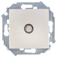 Дизайнерская розетка TV, шампань, 1591475-034 Simon, одиночная, серия 15