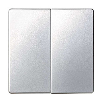 Двойная клавиша выключателя, алюминий, 82026-33 Simon, серия 82