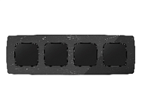 Дизайнерская рамка из акрила 4 местная, черный мрамор, OF940704 Ambrella Volt