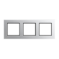 Дизайнерская рамка 3 местная, алюминий, A5583BFAL Jung, серия A 550