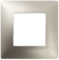 Дизайнерская рамка 1 местная, шампань, Б0034384 Эра, серия Elegance