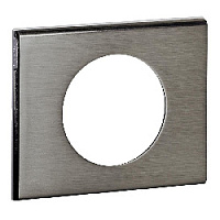 Дизайнерская рамка 1 местная, cталь фактурная, 069101 Legrand, серия Celiane