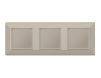 Дизайнерская рамка из термопластика 3 местная, серо-бежевый матовый, AF110363 Ambrella Volt