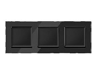 Дизайнерская рамка из натурального стекла 3 местная, черный, AF380803 Ambrella Volt