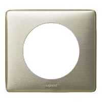 Дизайнерская рамка 1 местная, титан, 068901 Legrand, серия Celiane