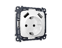 Комплект механизма электрической розетки 2USB A+A 18W (быстрая зарядка) с/з, белый глянец, MO109010 Ambrella Volt