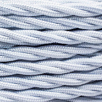 Витой провод электрический 3*1.5 белый глянцевый B1-434-071 BIRONI