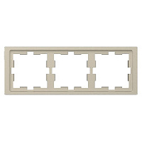 Дизайнерская рамка 3 местная, сахара, MTN4030-6533 Schneider Electric, серия Merten D-Life