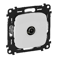 Дизайнерская розетка TV одиночная, белый, 753751 Legrand, серия Valena Allure