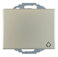 Дизайнерская розетка с заземлением и с крышкой, нержавеющая сталь, матовый лак, 47477104 Berker, серия K.5