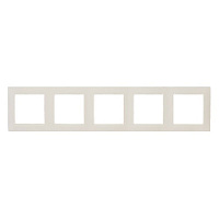 Дизайнерская рамка 5 местная, бежевый, 1500650-031 Simon, серия 15