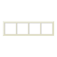 Дизайнерская рамка 4 местная, бежевый, PL-P104-BGG CGSS, серия Практика