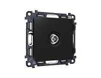 Комплект механизма TV розетки оконечной экранированной 5-1000MHz 3dB, черный матовый, MA813005 Ambrella Volt