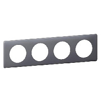 Дизайнерская рамка 4 местная, фиолетовый перкаль, 066734 Legrand, серия Celiane