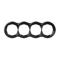 Дизайнерская рамка 4 местная, графит, 88640-38 Simon, серия 88