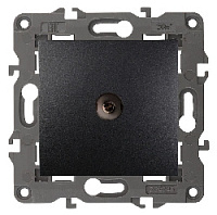 Дизайнерская розетка TV, Б0034294, антрацит, Эра, одиночная, серия Elegance