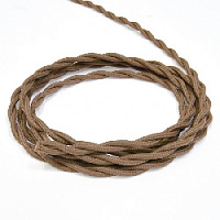 Витой провод электрический 2*1.5 бежевый 62153 Lindas