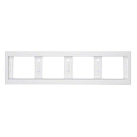 Дизайнерская рамка 4 местная, полярная белизна, глянцевый, 13837009 Berker, серия K.1