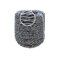 Ретро кабель витой электрический, 3*4, серебристый шелк, Edisel