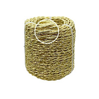 Ретро кабель витой электрический, 2*1.5, золото шелк, Edisel