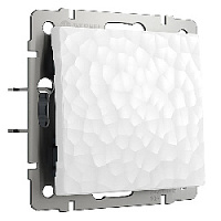 Дизайнерский выключатель, белый, W1210001 Werkel, одноклавишный, серия Hammer