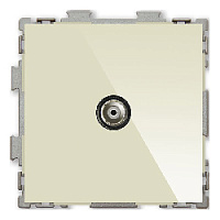 Дизайнерская розетка телевизионная, бежевый, PL-W201V-BGG CGSS, серия Практика